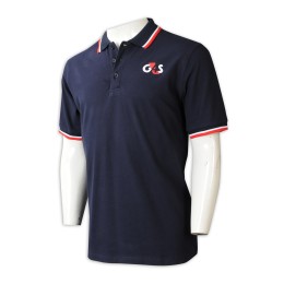 P1253 men's contrast lapel POLO shirt custom embroidered LOGO POLO shirt POLO shirt store blue macau security company G4S P1253 men's contrast lapel POLO shirt custom embroidered LOGO POLO shirt POLO shirt store blue macau security company G4S